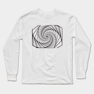 Galaxy geometric abstract black Long Sleeve T-Shirt